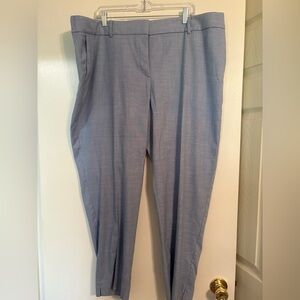 Talbots Women's Hampshire ankle pant Light Blue - sz 20W